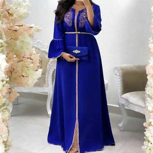 Women's Loose Waist Dubai Four-way Stretch Cardigan Dress